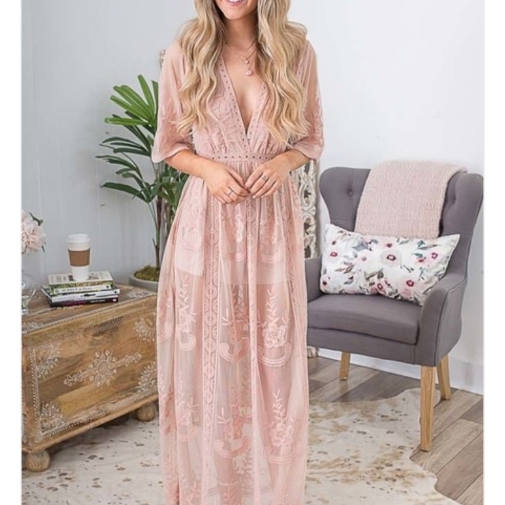 Lace Maxi Romper